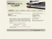Tablet Screenshot of notariusz-konstantynow.pl